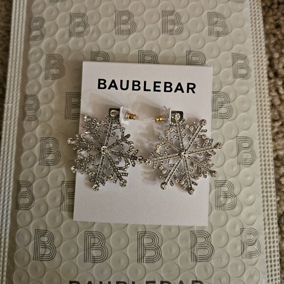 Snowflake Earrings (Large) - Baublebar - Picture 2 of 2